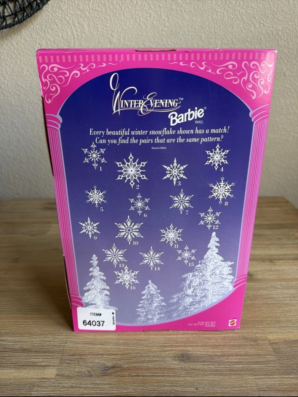 Winter Evening Barbie Special Edition Doll Brunette 1998 NRFB SEALED - Picture 5 of 8